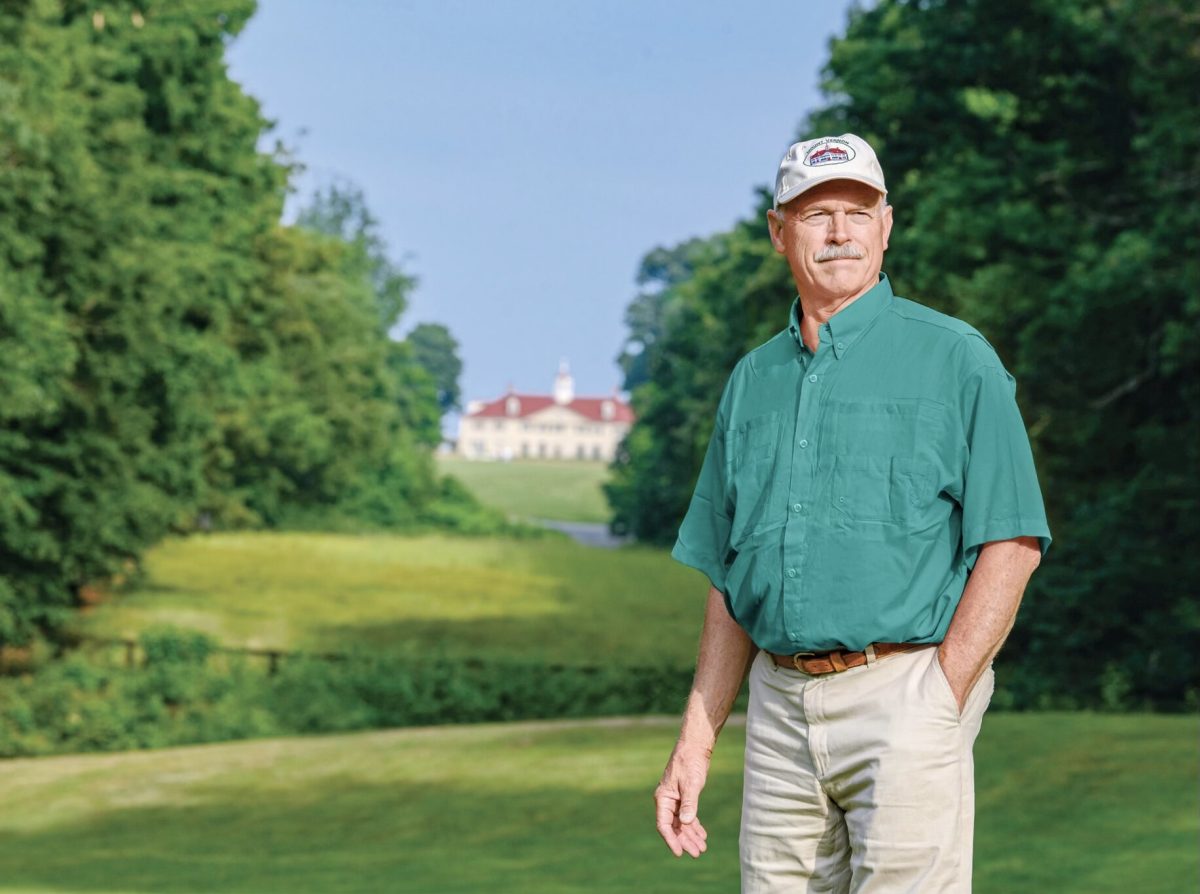Dean Norton with Mount Vernon background